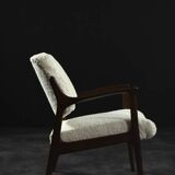 Fauteuil lounge vintage scandinave moderne en teck Domus par Inge Andersson pour Bröderna Andersson