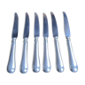 6 Table knives – Silver plated