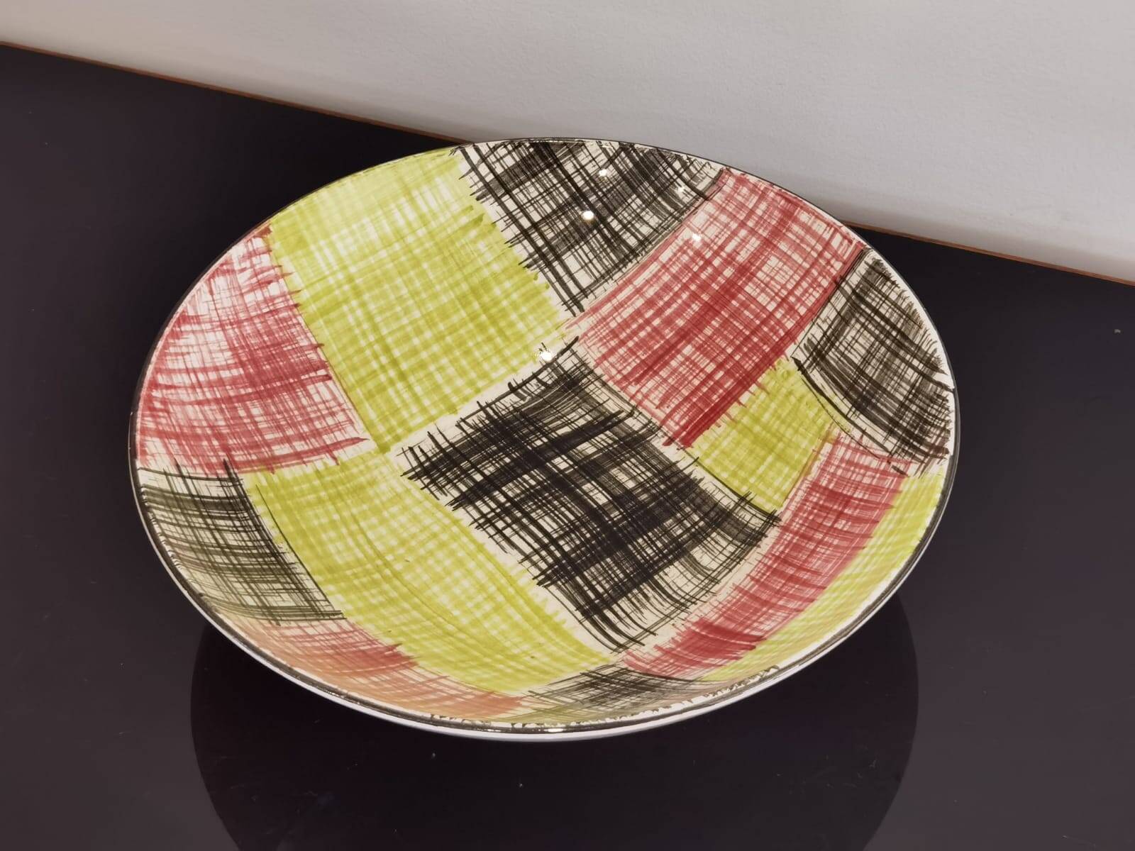 Sarreguemines promocolor France vintage hollow dish