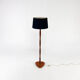 Vintage danish brass and rosewood floor lamp, 1960s.
