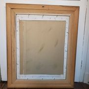 Large rural landscape painting - Oil on framed canvas - Circa 1950 - Signed Benoot