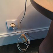 Ceramic palm lamp