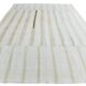 9x12 White & Cream Modern Striped Kilim Rug, 268c358Cm