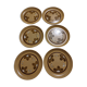Set of 6 plates house art Sarreguemines