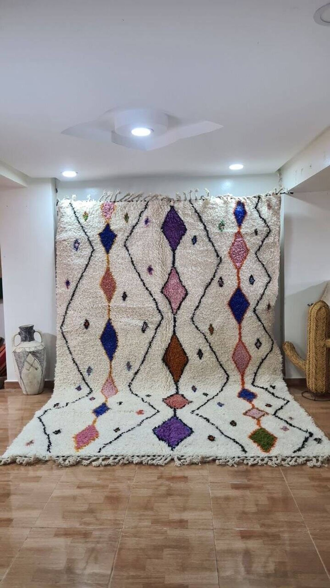 Handmade Berber wool rug 300X200 cm