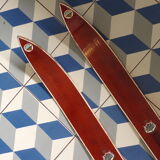 Vintage wooden skis 205 cm