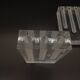 Duo Vase Bloc Résine Lucite Triple Cheminée Plexiglas Design Postmoderne