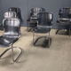 Vintage dining chairs by Cidue set of 6, 1970s