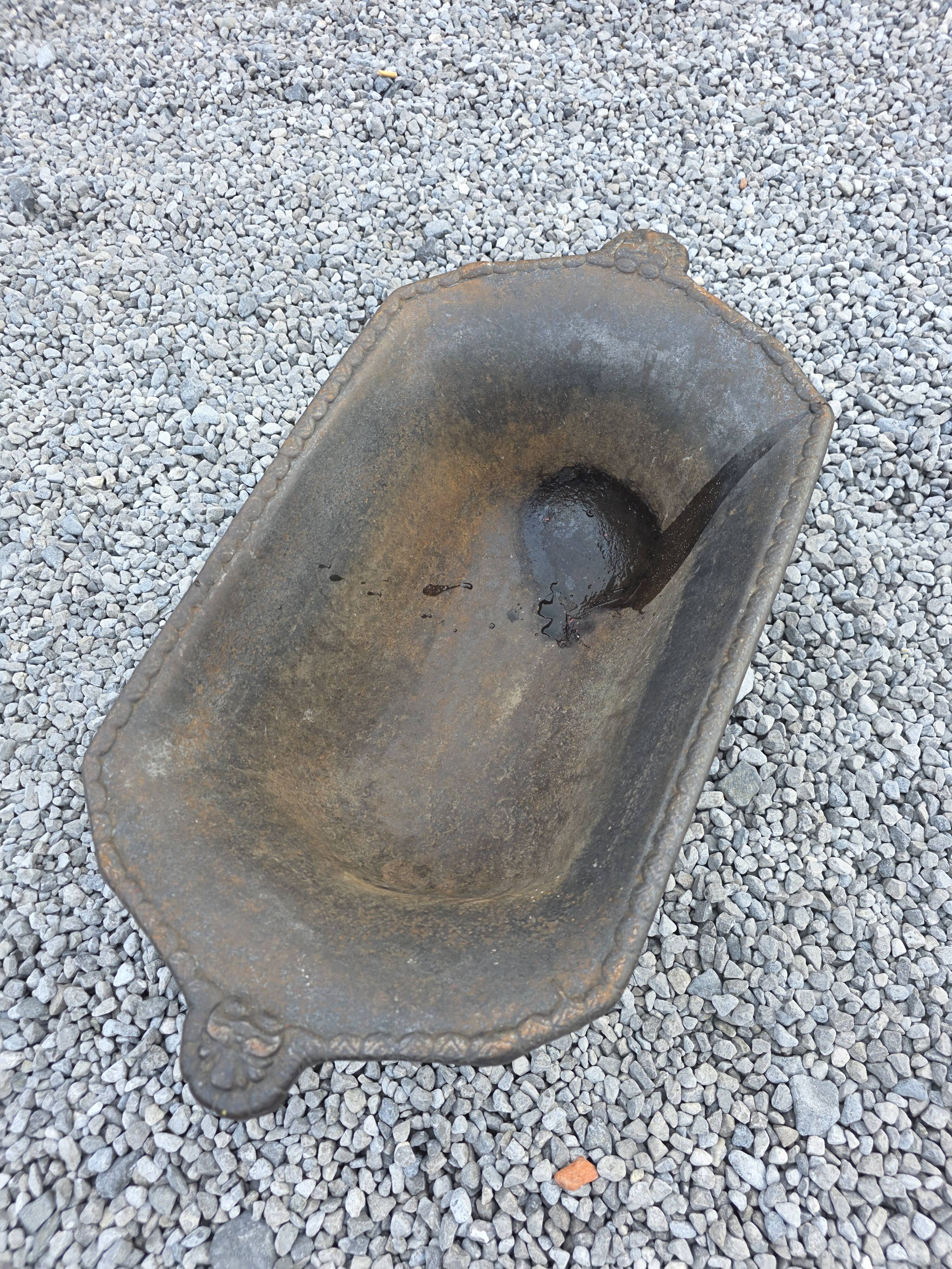 Antique cast iron planter