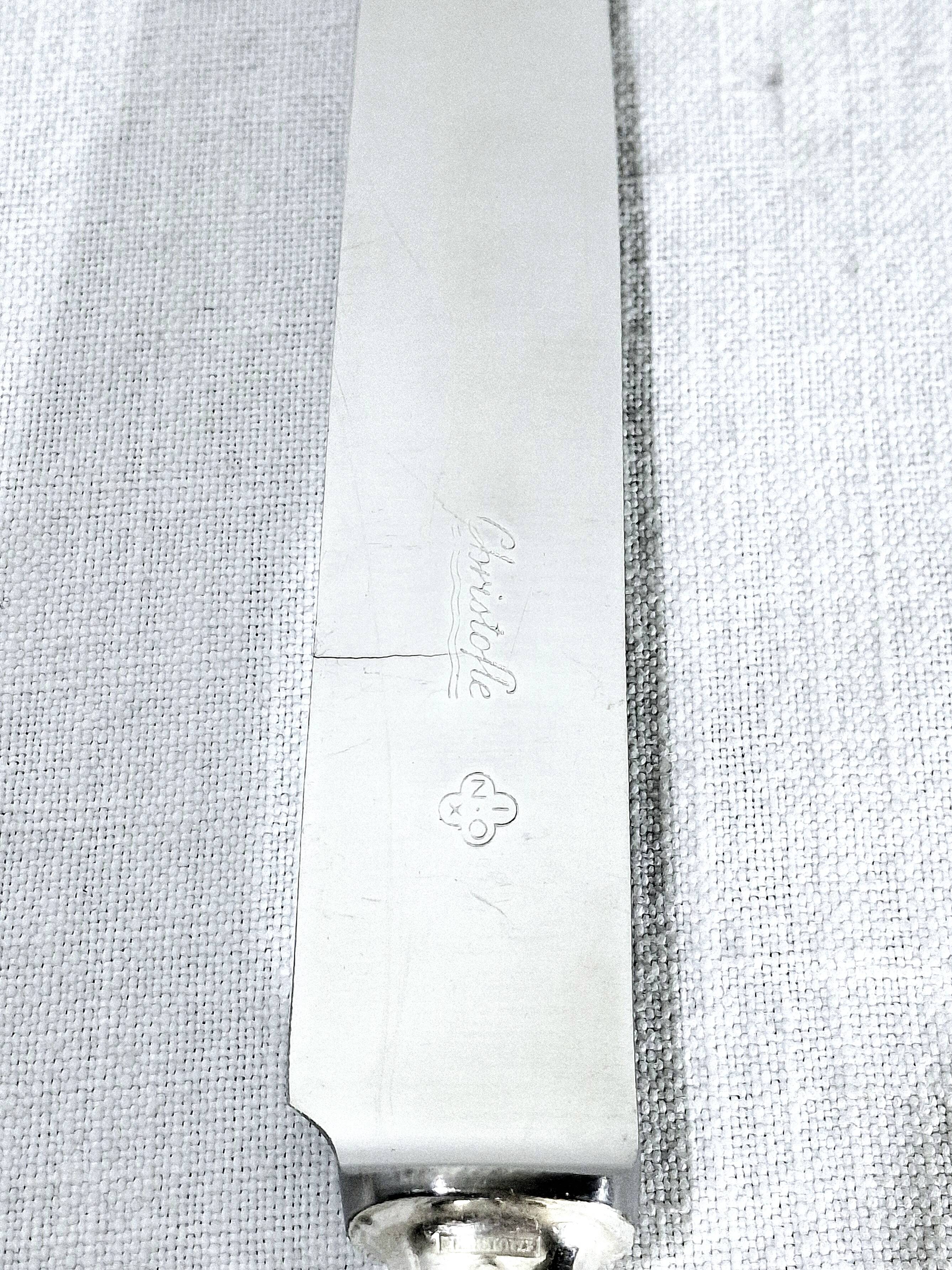 Christofle Cutlery Set - Trianon Model - 155 Pieces, Silver-Plated Metal