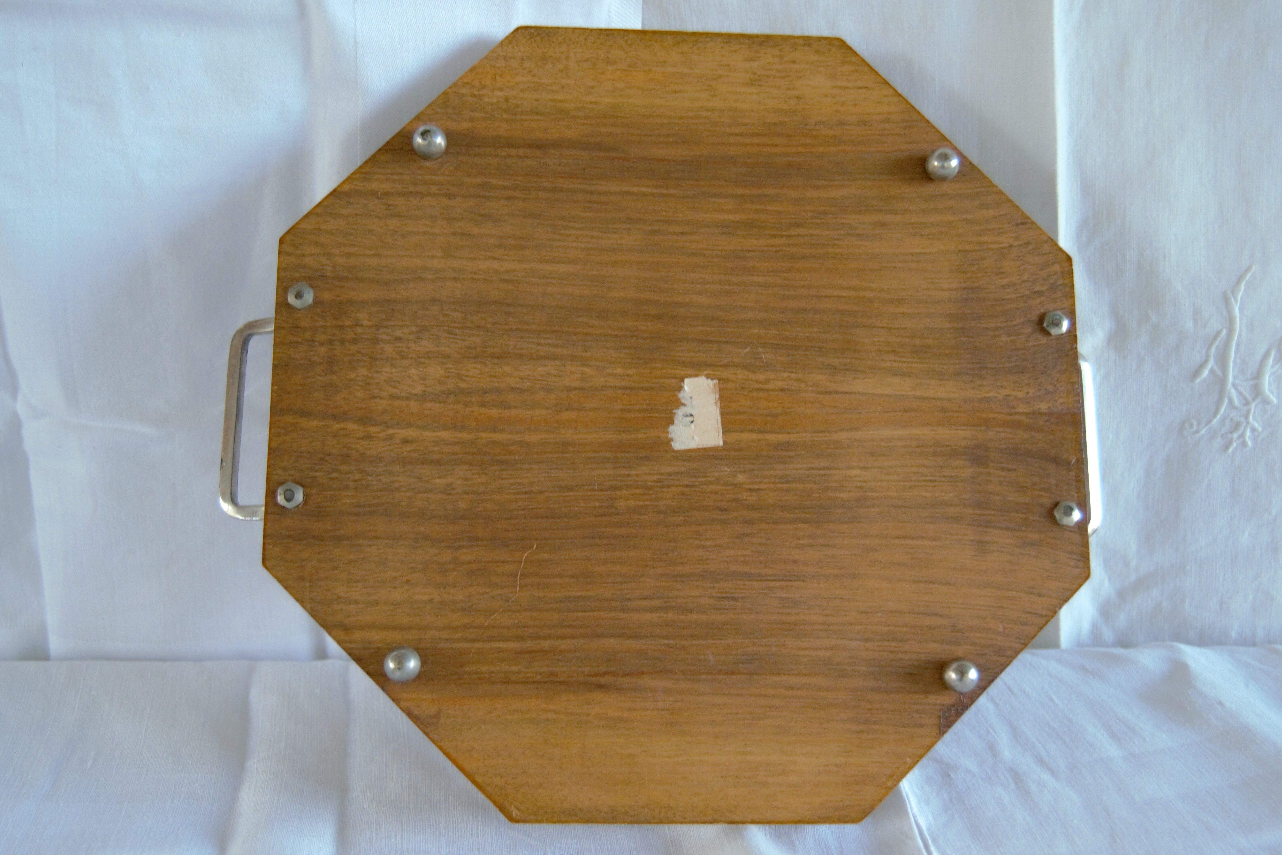 Vintage wooden serving tray