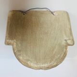 Former small patinated plaster applique console