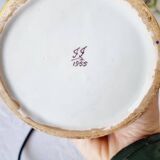 Table lamp in fine earthenware, 1950, in Renaissance style.