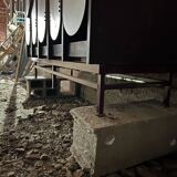 Vestiaire / penderie en métal - théâtre de la ville