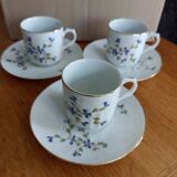 Trio cups and saucers