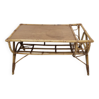 Table basse en rotin
