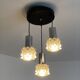 Cascading suspension and Raak Space Age 70 style wall lamps