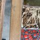Pair of ceramic and metal nesting tables 1970