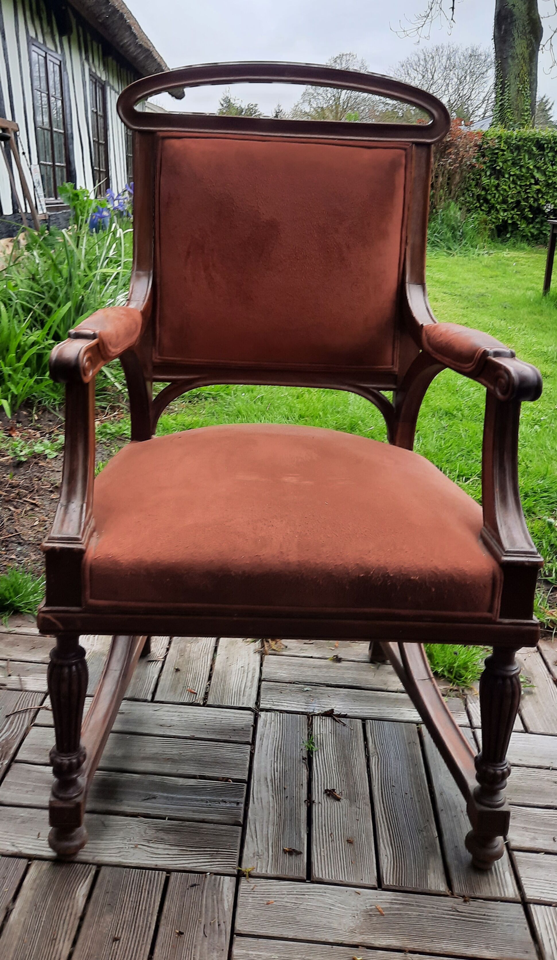 Art Nouveau armchair