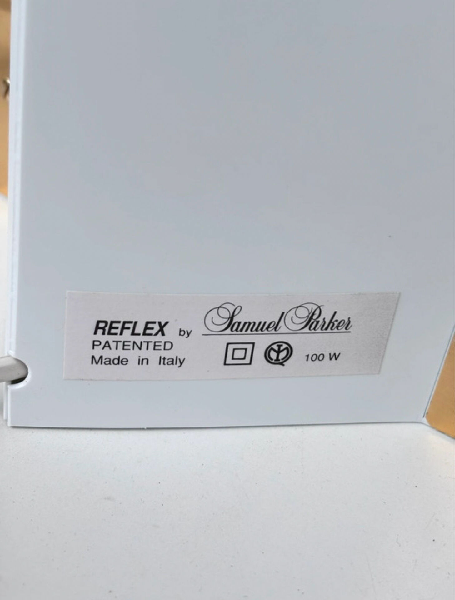 Paire lampe Samuel Parker reflex slamp 1980