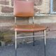 2 vintage leatherette and chrome chairs 1970