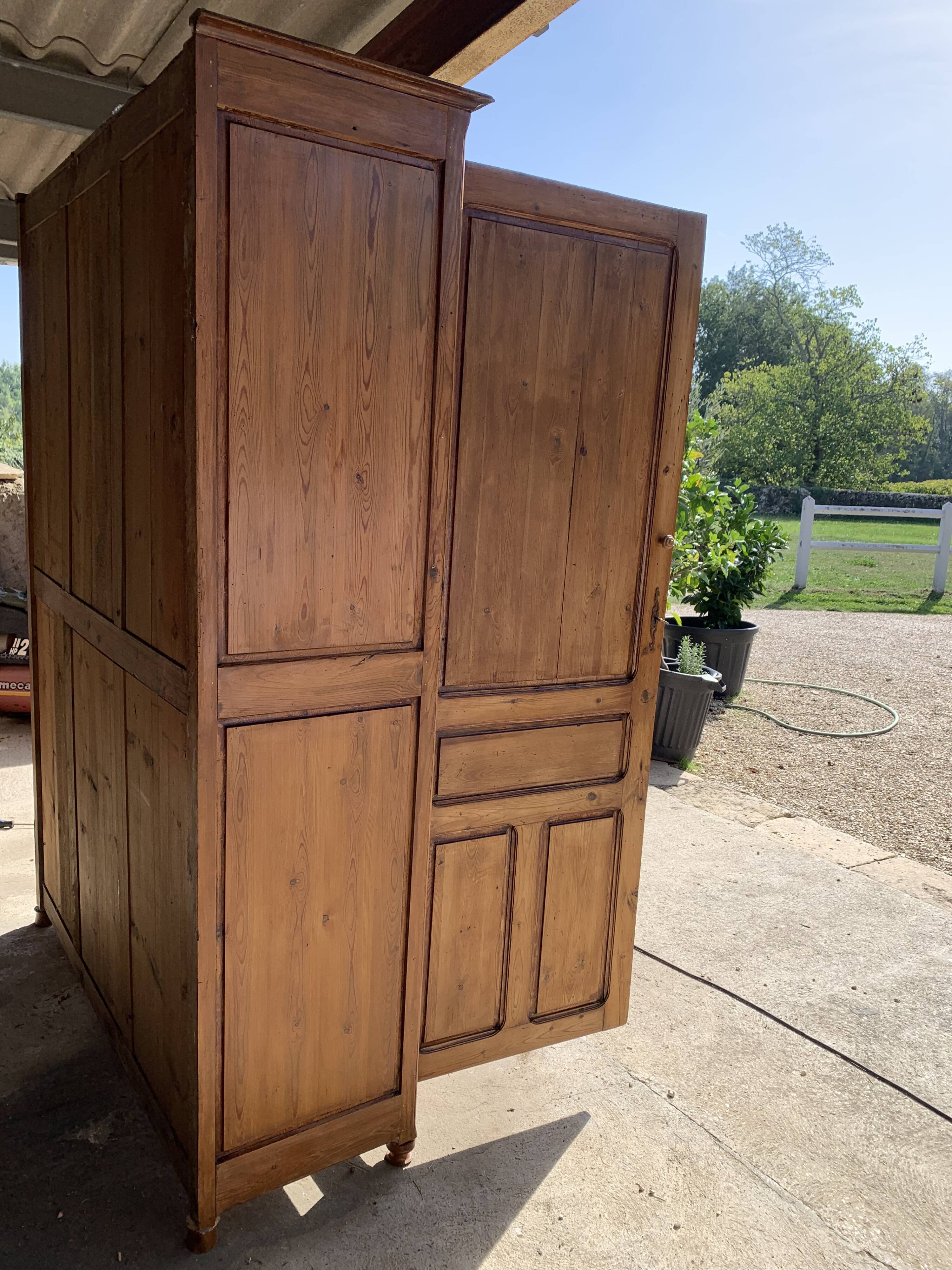 Large pine wardrobe