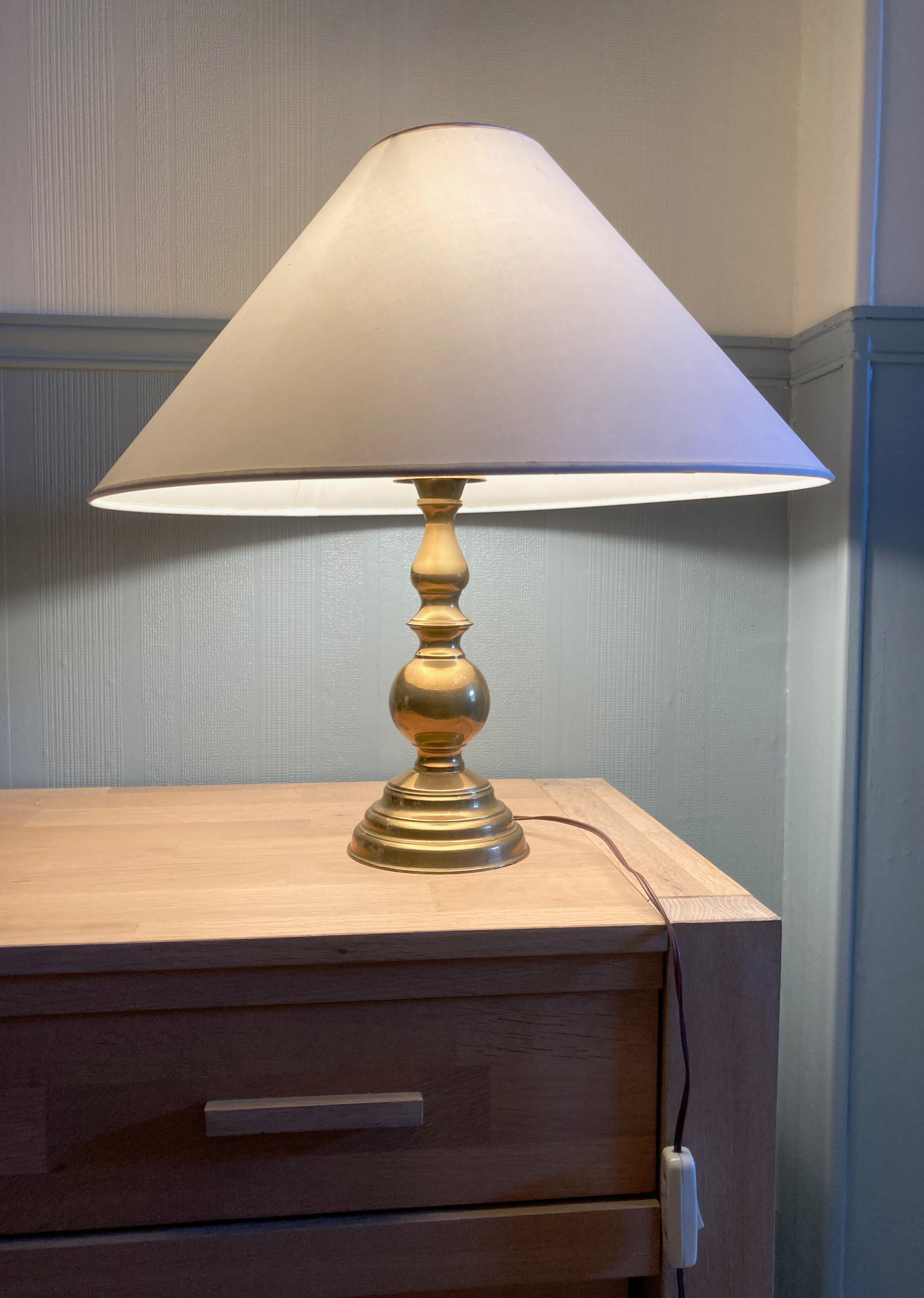 Vintage brass table lamp