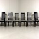 Chaises de salle à manger Tonon Italie par Wolf Schmidt Bandelow années 1980.