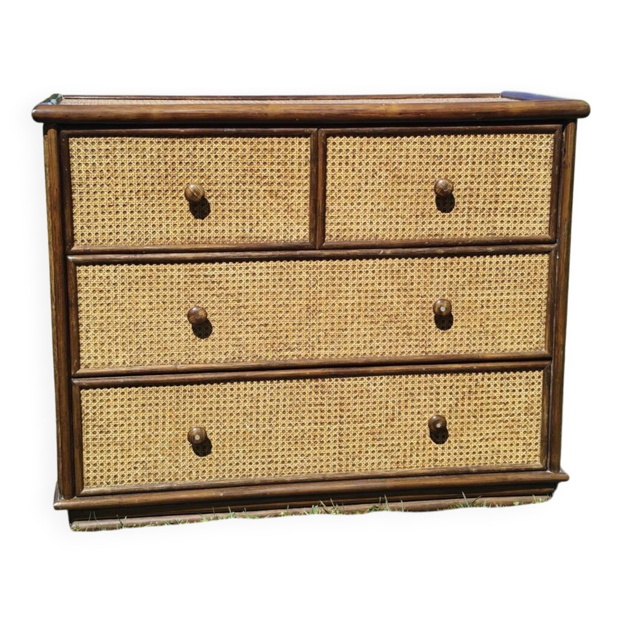 Commode en Rotin