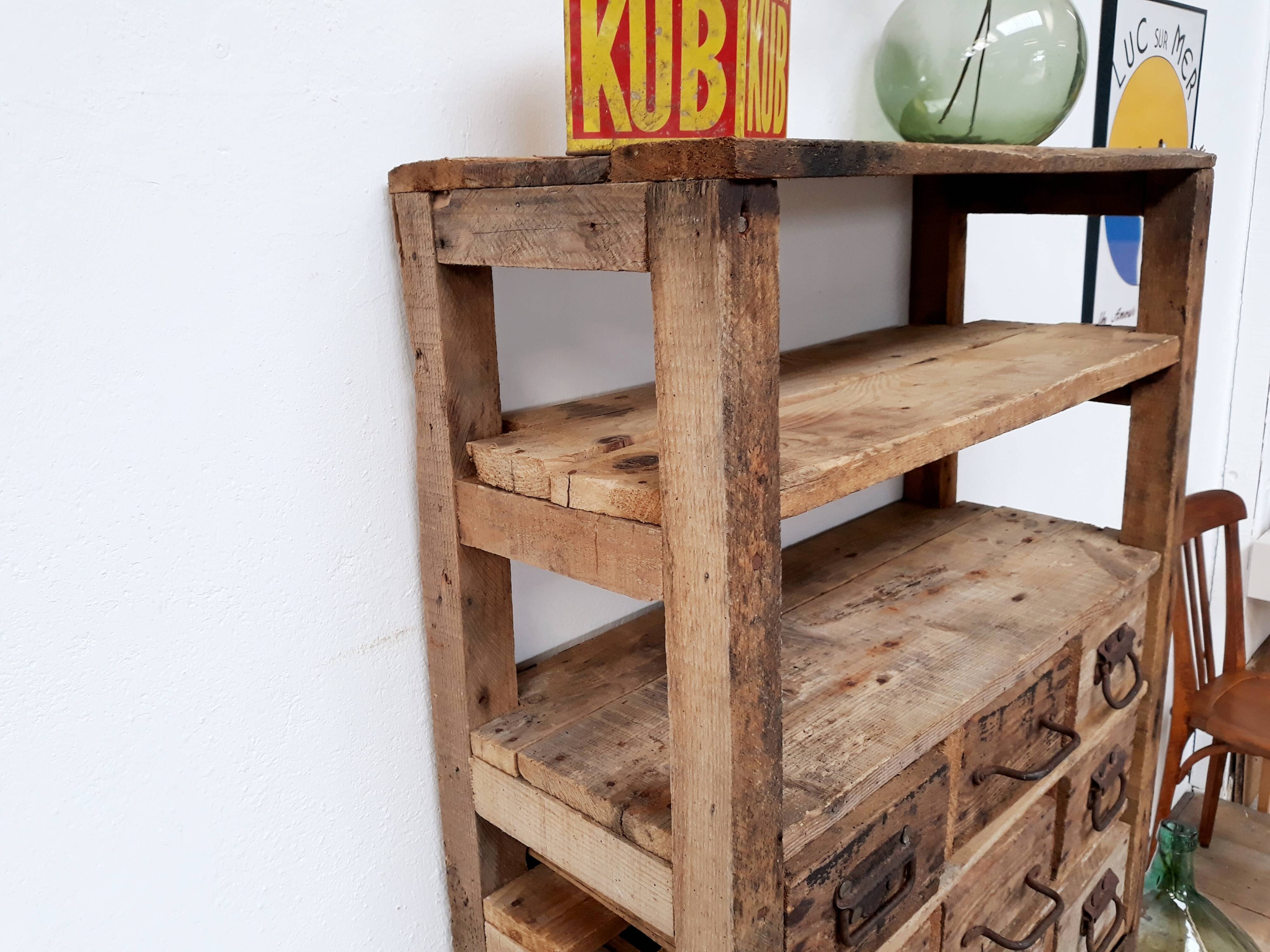 Craft cabinet with drawers