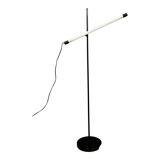 Vintage Italian neon lamp in black iron