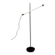 Lampe néon italienne vintage en fer noir