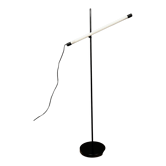 Vintage Italian neon lamp in black iron