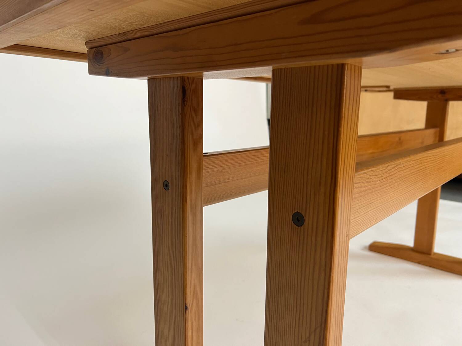 Vintage dining table pine AMA 70s shaker table