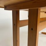 Vintage dining table pine AMA 70s shaker table