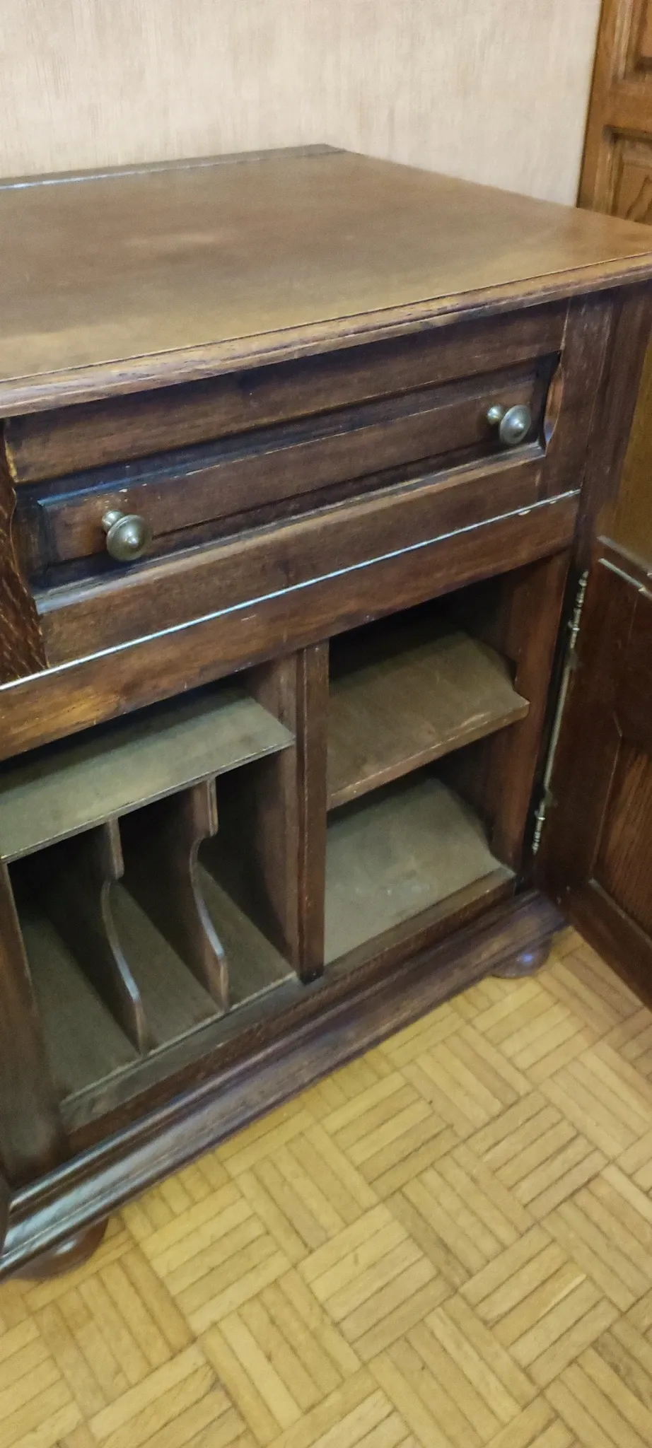 Solid oak furniture for hi-fi system, or other.