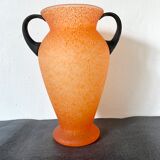 Vintage glass paste vase