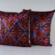Set of 2 vintage velvet cushion covers 51x51 cm