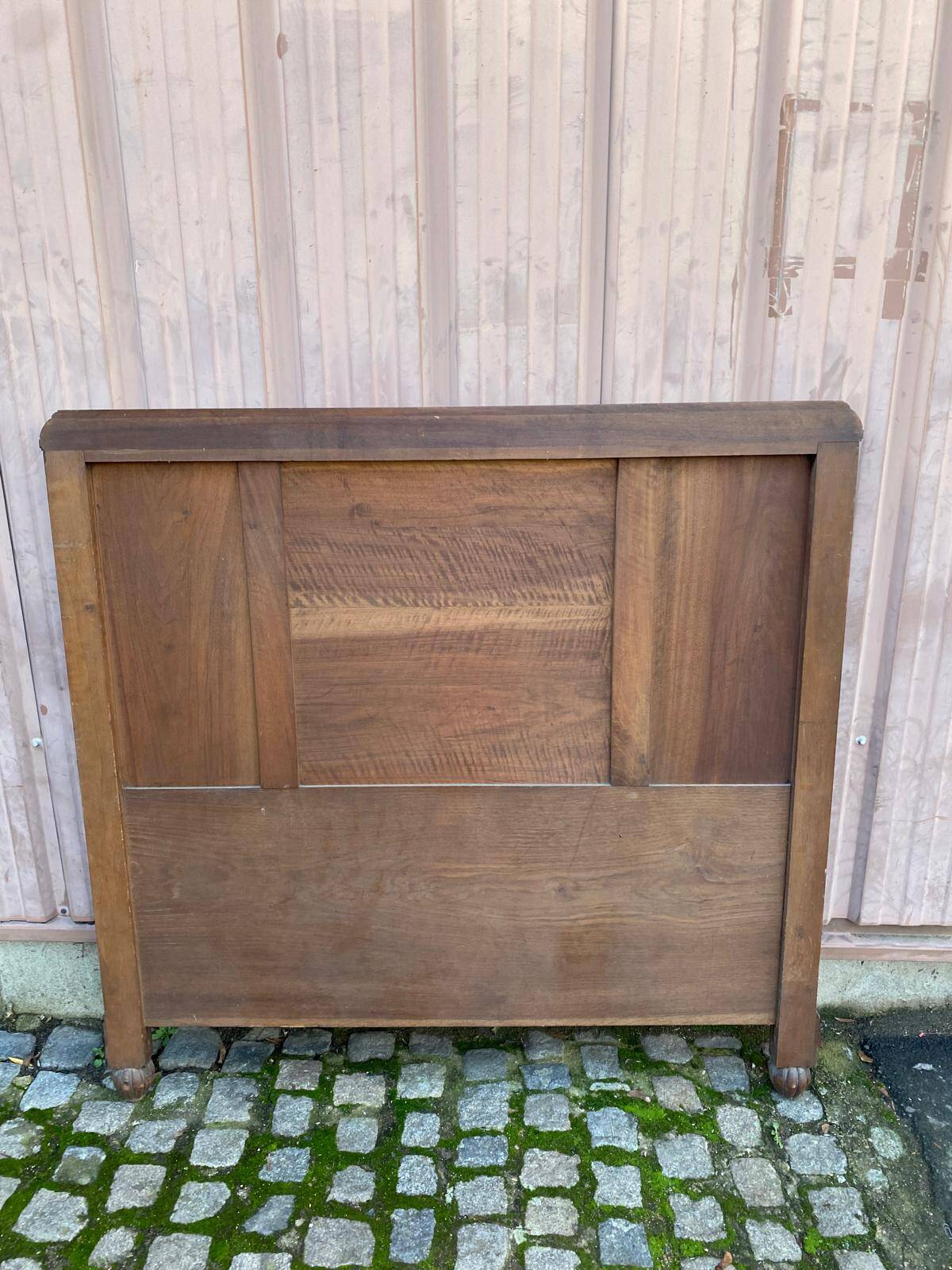 Art Deco headboard in solid oak, 1960, 138cm