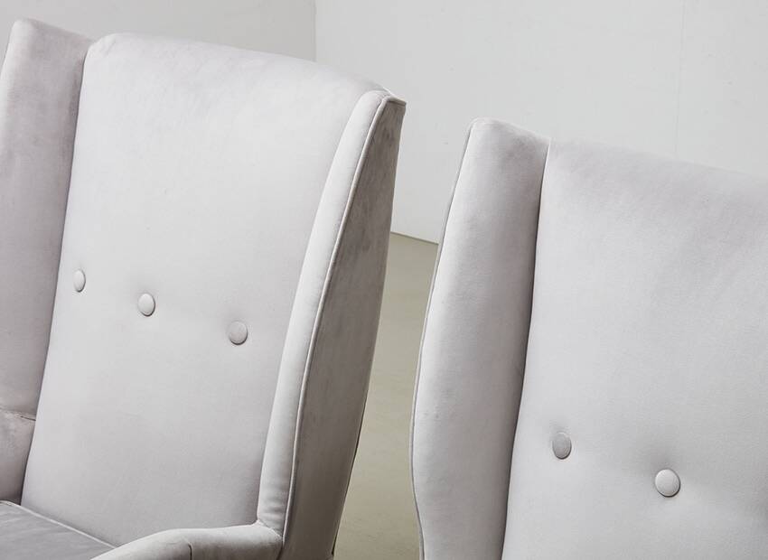 Pair of Italian Lounge Chairs attrib. to Gio Ponti for ISA Bergamo 1950s