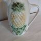 Sarreguemines earthenware jug in Pineapple shape