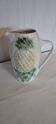 Sarreguemines earthenware jug in Pineapple shape