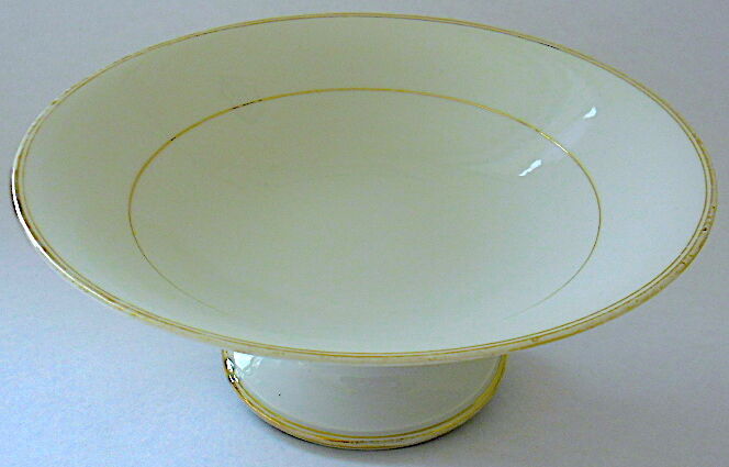 Gold-leated white Paris porcelain plate