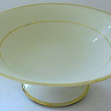 Gold-leated white Paris porcelain plate