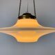 Danish opal glass pendant lamp Holmegarard / Space Age