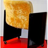 Fauteuil noir et or