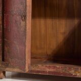 Ancienne armoire rouge à deux portes (c.1900) #16