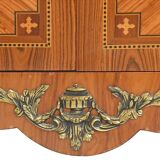 Transitional style secretary in marquetry