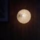 Vintage glass wall sconce, round ceiling light, 20 cm