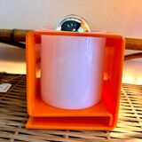 Orange cube lamp